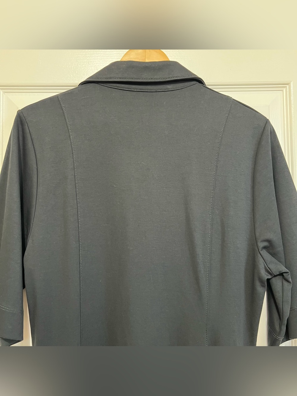 COS Asymmetric Polo Maxi Shirt Dress Black Size Medium NEW - Picture 10 of 16